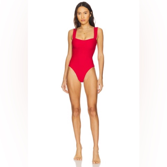 Revolve Tularosa Women’s Flirty One Piece In Red Bathing Suit - Size Medium